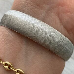 Vintage Monet Silver Bangle Bracelet